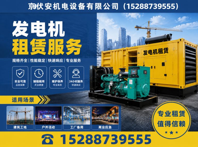昌吉发电机出租展示图